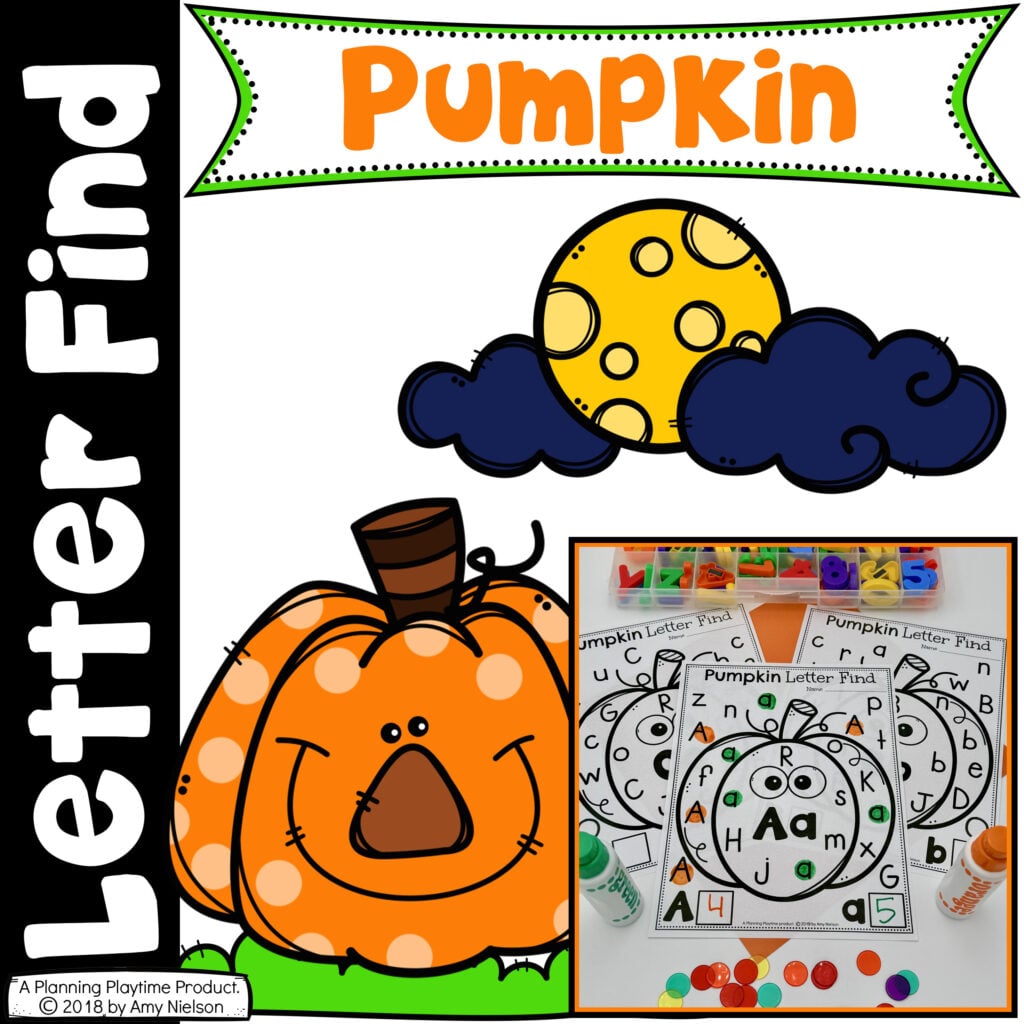 Pumpkin Letter Find Fall Theme