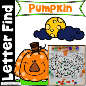 Pumpkin Letter Find Fall Theme