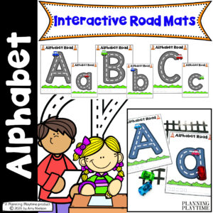 Alphabet Road Tracing Mats