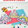 Editable Rainbow Name Craft - Spring Learning Fun
