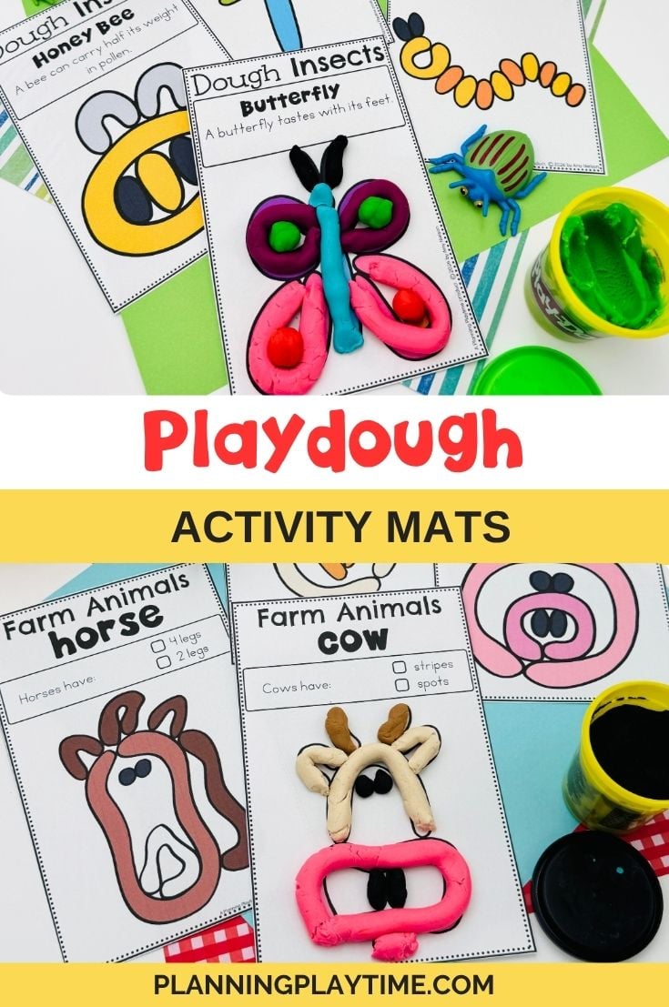 Playdough Activity Mats for Fine Motor Practice