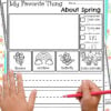 April Kindergarten Writing Prompts