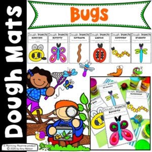 Playdough Bug Activity Mats