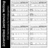 Scrambled Sentences Writing Worksheets