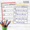 CVC Sentence Scramble Worksheets for Literacy