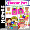 Spring Editable Flower Pot Name Craft