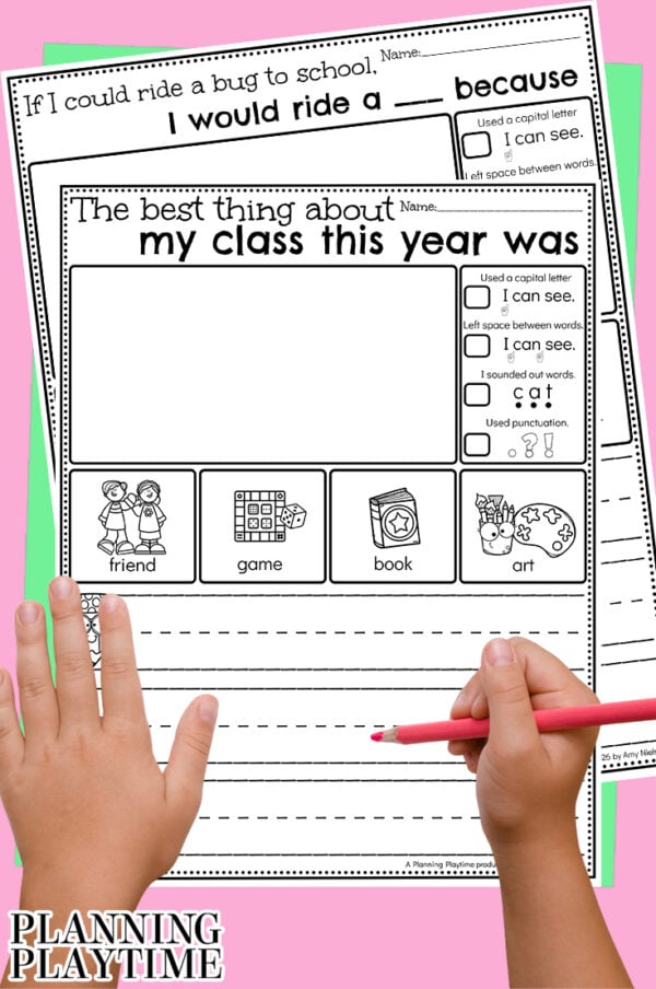 May Kindergarten Writing Prompts