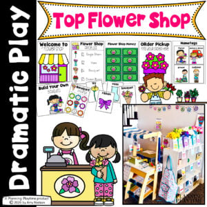 Pretend Play for Spring - Flower Shop Dramatic Play