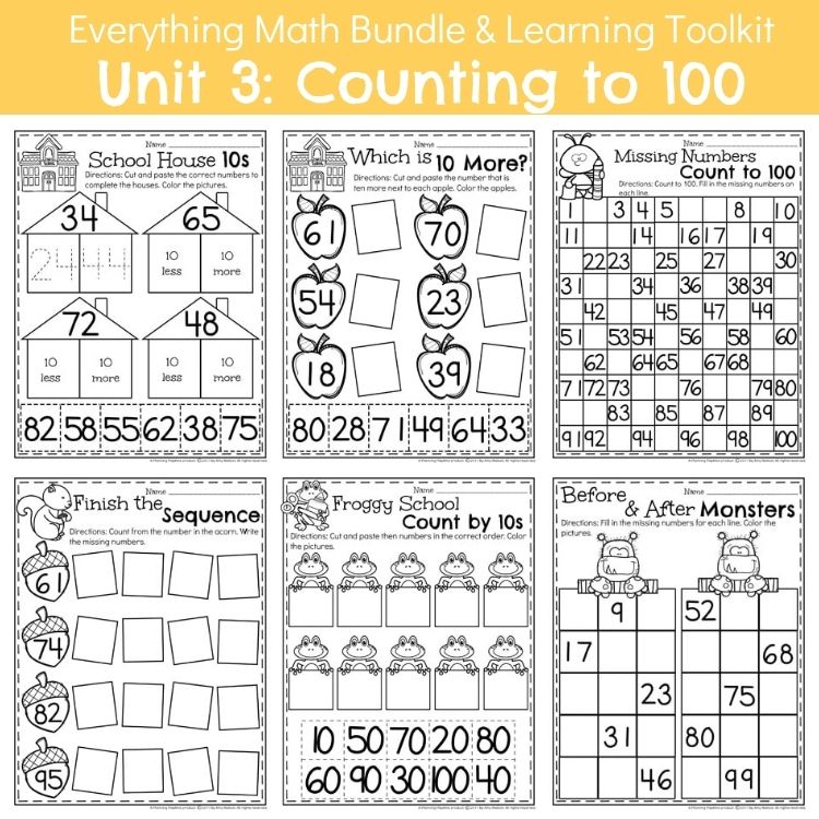 Counting to 100 Games and Centers (4)