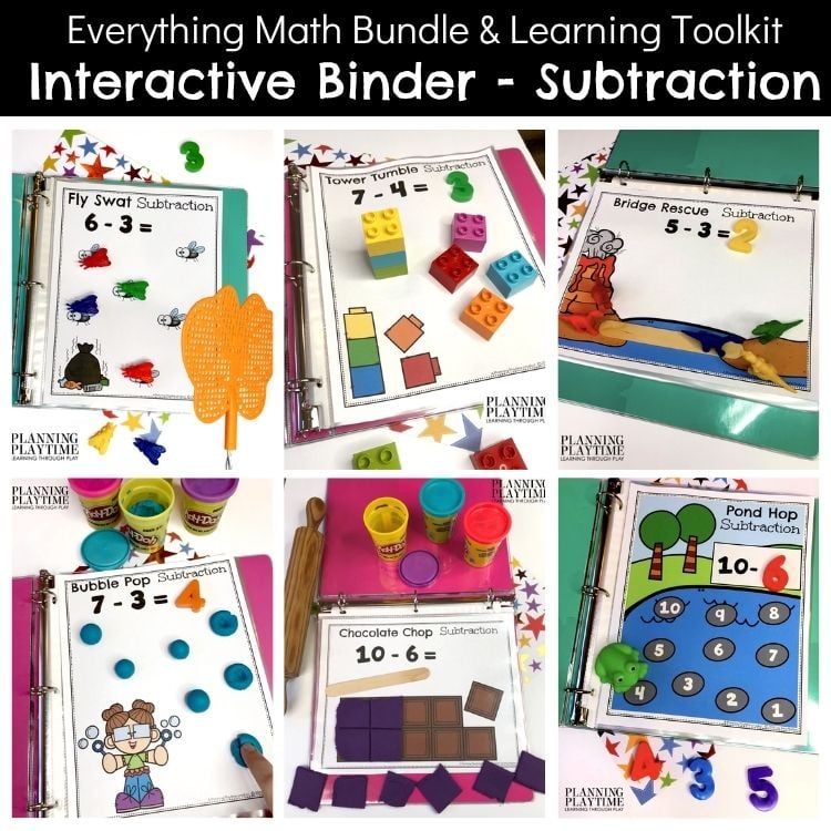 Interactive Subtraction Binder