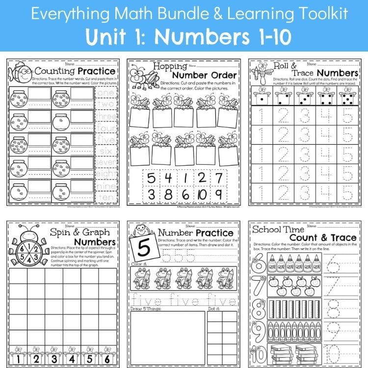 Kindergarten Numbers 1 -10 (4)