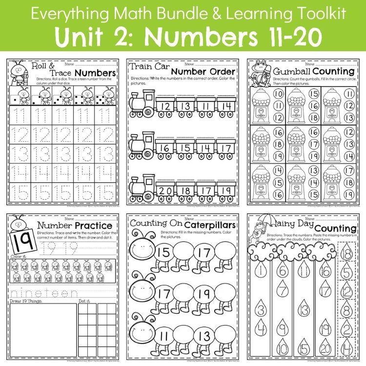 Teen Number 11 -20 Centers and Games (4)