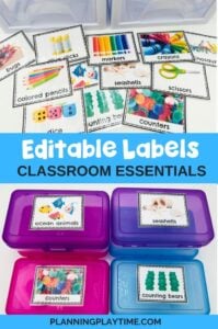 Editable Classroom Labels | Print Rich Classroom