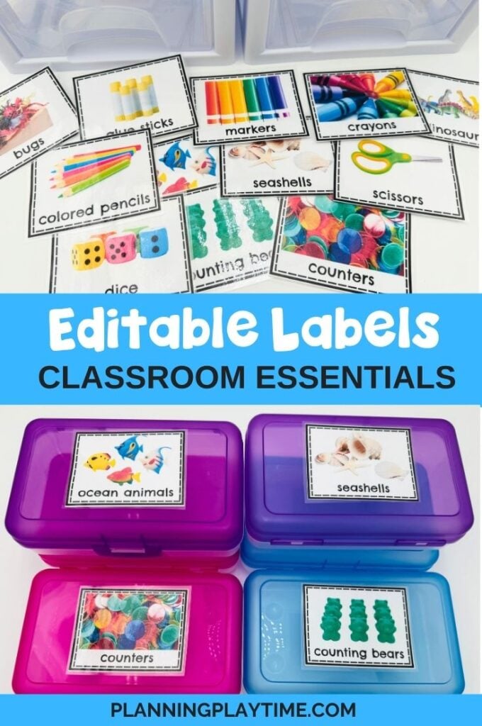 Editable Classroom Labels | Print Rich Classroom