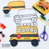 Back to School Editable School Bus Name Craft