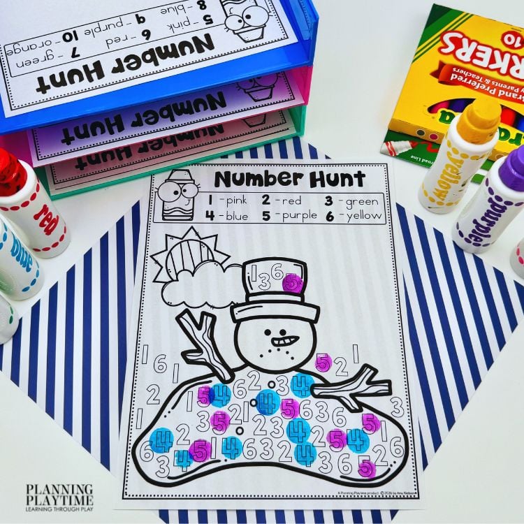 Number Hunt - Melting Snowman (2)