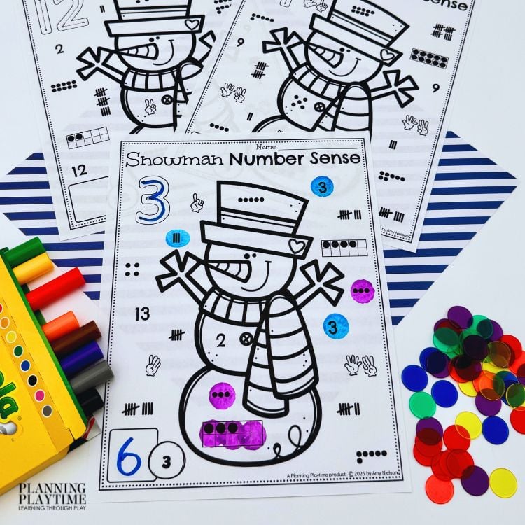 Number Sense - Snowman