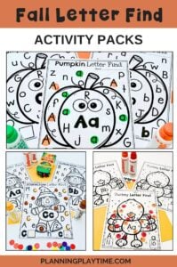 Fall Letter Find Activity Packs