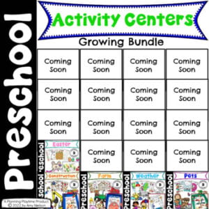 Preschool Activities and Centers Growing Bundle #2